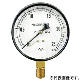 アサダ φ100mm圧力計 圧力表示0〜4.0MPa 接続サイズ3/8'' TP635
