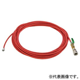 アサダ 1/4''PS洗管ホース ねじ式 クイックカプラ コック有 長さ15m HD03442