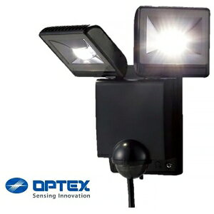 OPTEX LED�Z���T�[���C�g ON/OFF�^�C�v �u���b�N 2���^ �����F 5700K LA-24(BL)