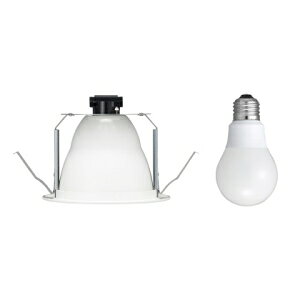 �d�ޓ� LED�_�E�����C�g �J����150mm �z���C�g 60W���� �L�z�� �d���F DLX2605WHDNZ+LDA6LGDNZ
