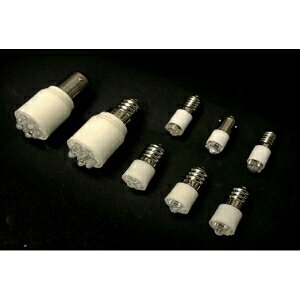 東西電気産業 表示灯LED電球 E12 中パネル球 発光色 :白 TZT13E12-110V.C1-W