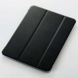 ELECOM ソフトレザーフラップケース 手帳型 iPad Air10.9インチ(第4世代)用 超薄型・軽量設計 背面クリアタイプ TB-A20MWVBK