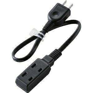 ELECOM ���o�C���d���^�b�v �����^�^�C�v 2�s�� 3�� �R�[�h��0.3m �u���b�N T-M303BK