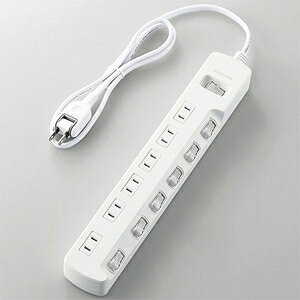 ELECOM ȃGl^bv ꊇEʃXCb`t 2s 6 180°XCOvO R[h1m T-E7A-2610WH