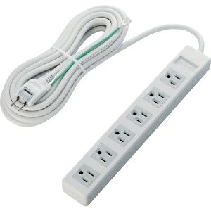 ELECOM 3�s���v���O�Ή��^�b�v 3�s�� 6�� 180°�X�C���O�v���O �R�[�h��5m T-T01-3650WH/RS