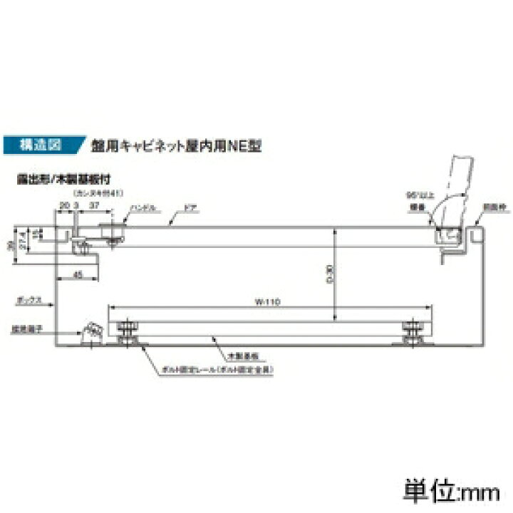 楽天市場】パナソニック 盤用キャビネット 屋内用 NE型 露出形 木製 