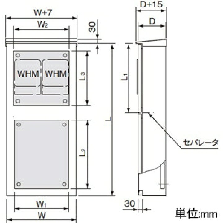 楽天市場】パナソニック 引込開閉器盤用キャビネット 屋外用 屋根付き 