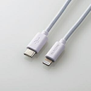 ELECOM USB C-LightningP[u/X^_[h/2.0m/zCg MPA-CL20WH