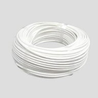 伸興電線 ビニルキャブタイヤ丸形コード 1.25㎟ 2心 100m巻 白色 VCTF1.25SQ×2C×100mシロ