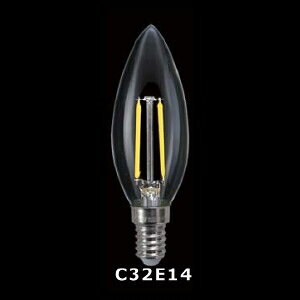 �����d�C�Y�� C32�`�t�B�������gLED E14 40W���� TZC32E14SC-4-100/21_set