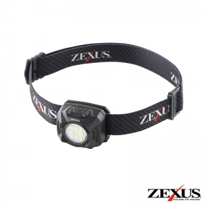 冨士灯器 LEDヘッドライト 《ZEXUS Rシリーズ》 400lm USB充電式 専用クリップ付  ZX-R30