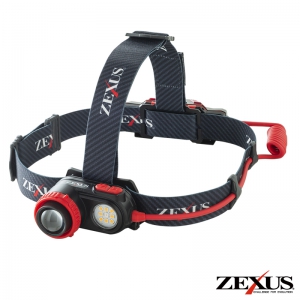 商舗 冨士灯器 LEDヘッドライト 《ZEXUS Rシリーズ》 1200lm 専用クリップ付 クリスマスファッション ZX-R730 充電可能バッテリー搭載