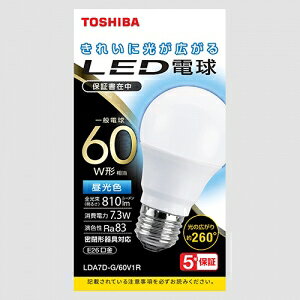 ���� LED�d�� A�` ��ʓd���` 60W���� �S���� �����F E26 LDA7D-G/60V1R