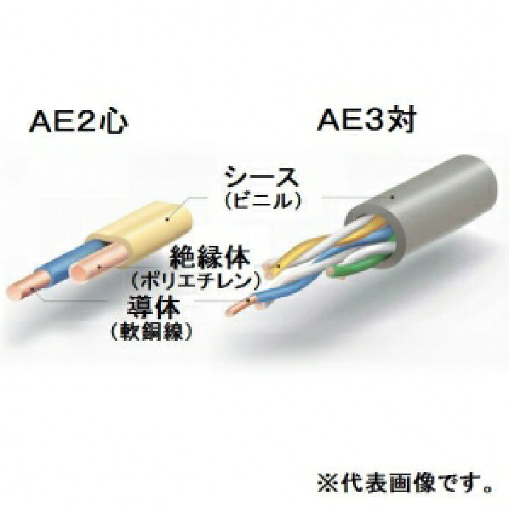 楽天市場】伸興電線 【切売販売】 AE 警報用ポリエチレン絶縁ケーブル 