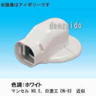 因幡電工 スリムダクトLD ウォールコーナー エアコンキャップ用 壁面取り出し 大口径タイプ ホワイト LDW…