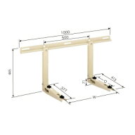 日晴金属 クーラーキャッチャー 壁面用 ZAM&reg;+粉体塗装 C-KG