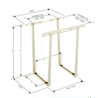 日晴金属 クーラーキャッチャー 天井吊用 ZAM&reg;+粉体塗装 C-DG3