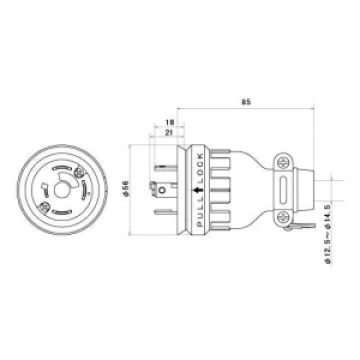 楽天市場】明工社 接地3P 20A 引掛ゴムプラグ B形 20A 250V MH2598 