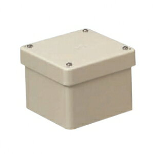 未来工業 防水プールボックス カブセ蓋 正方形 ノックなし 400×400×200 ベージュ PVP-4020BJ
