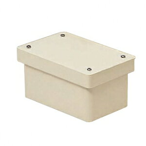 未来工業 防水プールボックス カブセ蓋 長方形 ノックなし 400×200×100 ミルキーホワイト PVP-402010BM