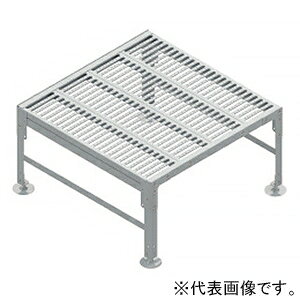 ネグロス電工 組立式歩廊架台 2段ステップ 階段なし 幅1020×歩廊部長さ1000mm STP55100NS-100