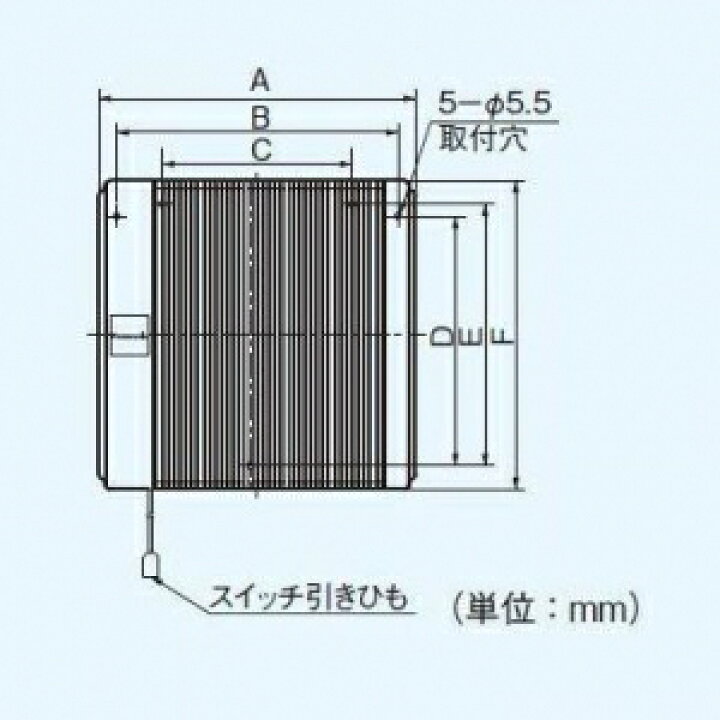 楽天市場】パナソニック 浴室用換気扇 同時給排形 プロペラファン 埋込 