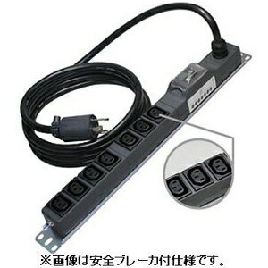 ���H�� 200V�R���Z���g 19�C���`���b�N�p 16A 250V C13×7�R�� 20A�R�d�u���[�J VCT�P�[�u��1m L6-20P�t ME8637TA1