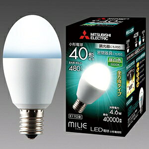 OH LEDd sMILIE ~CGt S^Cv `d` 40W` S480lm F Ή^Cv E17 LDA5N-G-E17/40/D/S