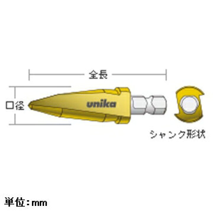 楽天市場】ユニカ デッキビット 回転専用 DKBタイプ(三面シャンク