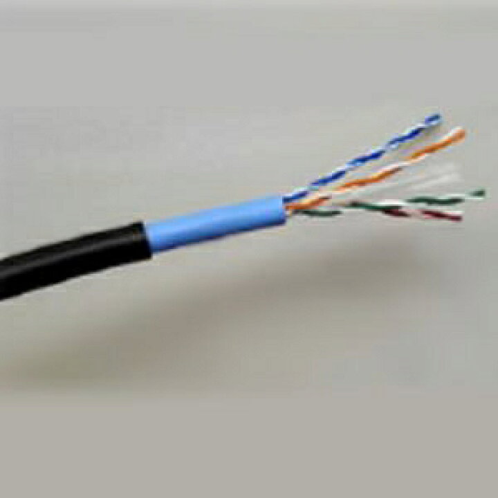 楽天市場】関西通信電線 LAN配線用ケーブル 屋外用 Cat.6 100m巻 黒  