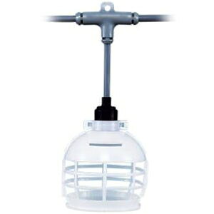 長谷川製作所 分岐ケーブル 照明専用 EST1タイプ 母線VCT2.0×2C 防水ソケット10個 長さ30m EST1-30M-10L