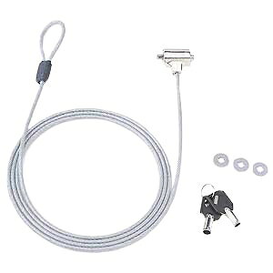 サンワサプライ パソコンセキュリティキット シリンダ錠・ワイヤー一体型 ワイヤー直径4.2mm SL-31