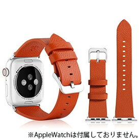 VPG 本革AppleWatchバンド 42-44mm用 オレンジ AW-LE02OR