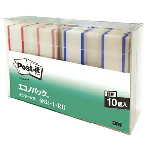 3M �|�X�g�E�C�b�g �W���[�u �C���f�b�N�X �G�R�m�p�b�N�^�C�v 44×23mm 500��×2�F 6821-1-RB