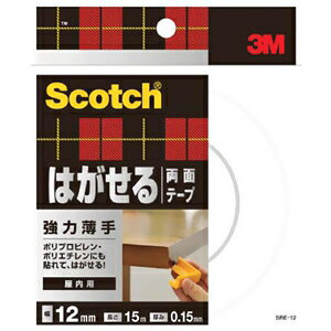 3M sXRb`t ͂闼ʃe[v ͔^Cv 12mm×15m  SRE-12
