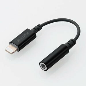 ELECOM XeI~jWbNϊP[u Lightning/3.5mm 0.1m ubN MPA-L35DS01BK