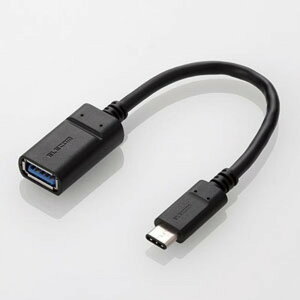 ELECOM USB3.1P[u Type-C/Standard-A 5GbpsΉ 3dV[h^Cv 0.15m MPA-AFCM01NBK