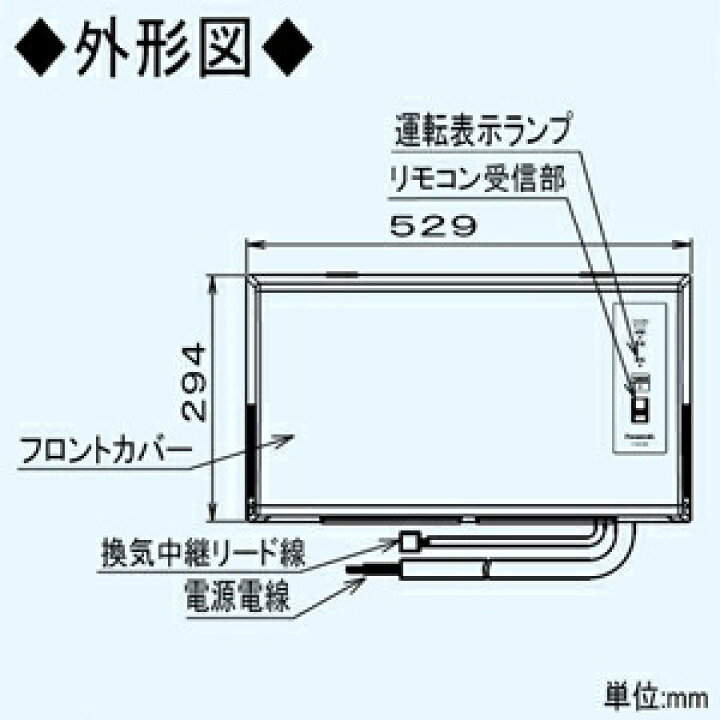 楽天市場 パナソニック Ptcセラミックヒーター 局所換気専用 壁取付形 1室換気用 予備暖房 連続換気付 単相0v Fy 24uw5 電材堂