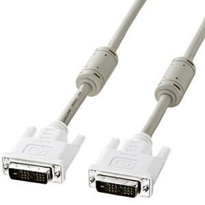 �T�����T�v���C DVI�f�B�X�v���C�p�P�[�u�� �V���O�������N���[�h�p �t�F���C�g�R�A�t 5m �z���C�g KC-DVI-5K