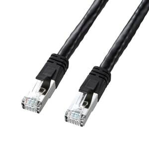 �T�����T�v���C CAT6LAN�P�[�u�� PoE�Ή� ���� �����\�A���^�l�[�g���� �c���܂�h�~�J�o�[�t 15m �u���b�N KB-T6POE-15BK