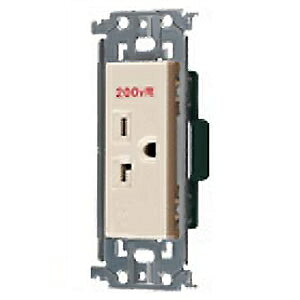 �p�i�\�j�b�N 15A�E20A���p�����ڒn�R���Z���g �����g�t 20A 250V �x�[�W�� WTL19223F