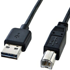 �T�����T�v���C ���ʑ}����USB2.0�P�[�u�� A-B�W�� 1m �u���b�N KU-R1
