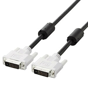 ELECOM DVIfANP[u fW^ڑ DVI-D24sIX 1m CAC-DVDL10BK
