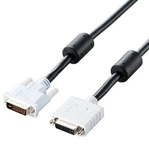 ELECOM DVI�����P�[�u�� �f�W�^���E�A�i���O���p DVI-I29�s���I�X-DVI-I29�s�����X 1m CAC-DVIE10BK