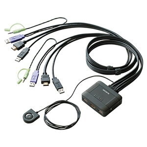 ELECOM p\Rؑ֊ 2ؑ USBEHDMIΉ KVM-HDHDU2