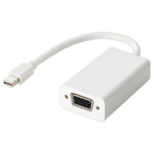 ELECOM MiniDisplayPort-VGAϊA_v^ miniDisplayPortIX-D-Sub15sX 0.15m zCg AD-MDPVGAWH