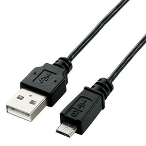 ELECOM USB2.0P[u ɍ׃^Cv A-microB^Cv 0.5m U2C-AMBX05BK