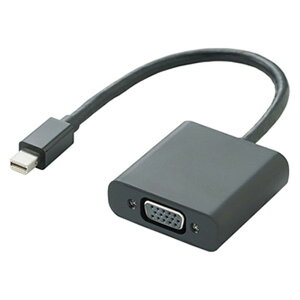 ELECOM MiniDisplayPort-VGAϊA_v^ miniDisplayPortIX-D-Sub15sX 0.15m ubN AD-MDPVGABK
