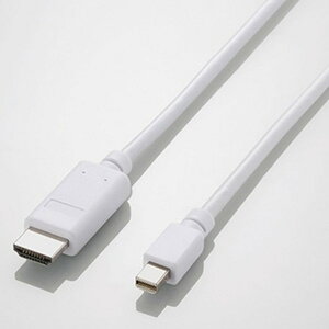 ELECOM MiniDisplayPort-HDMIϊA_v^ miniDisplayPortIX-HDMI^CvAIX 3m zCg AD-MDPHDMI30WH