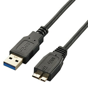 ELECOM USB3.0P[u ɍ׃^Cv A-microB^Cv 1m USB3-AMBX10BK